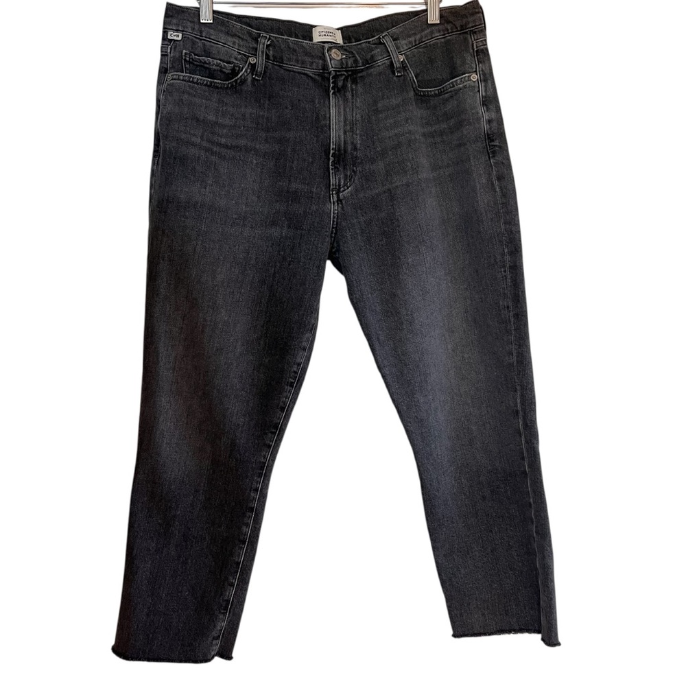 Citizens of Humanity Olivia High Rise crop Jeans in grey 31 excellent condition - Picture 4 of 16
